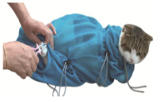 Luxury Microfibre 'Keep Still' Cat Bath Bag