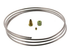 Robertshaw Aluminum Pilot Tubing with Fittings | 1/4" X 5'