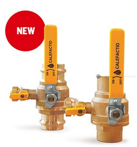 1-1/4" Ball Valve with Drain, Press