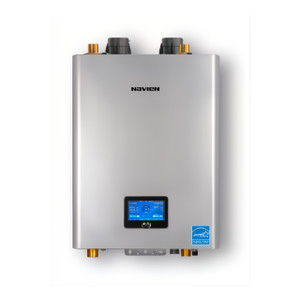 Navien NFB-399C NFB-C Series 97.50% AFUE 399 MBH Wall Mount Natural Gas Stainless Steel Commercial Condensing Fire Tube Boiler