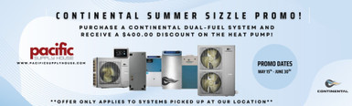 Continental Summer Sizzle Promo - May 15th - June 30th!