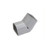 Fortress Inside Vertical Elbow 4.5" 45°, gray