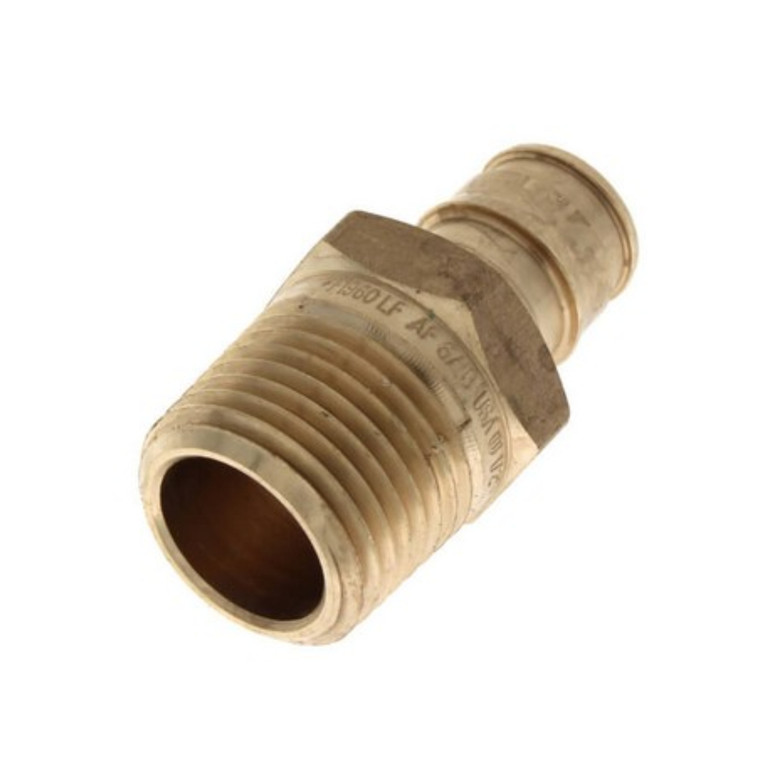 1/2" ProPEX x 1/2" NPT Male Adapter (Lead Free Brass)