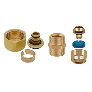 PEX-AL ¾" Adapter-Double nipple Sleeve ¾" x ¾"-PEX ¾" Fitting