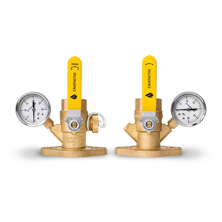 Dielectric Pump Flange Valve 1¼" Sweat w/drain