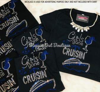 Girls Gone Cruisin Rhinestone Bling Shirt