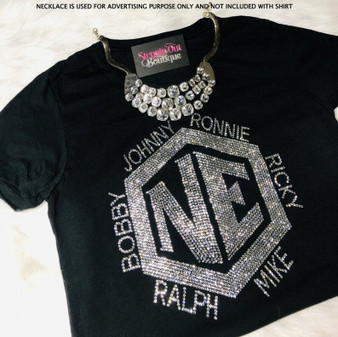 New Edition Rhinestone Bling Shirt