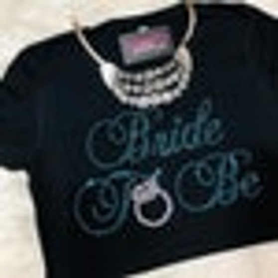 Bride To Be Rhinestone Bling Shirt