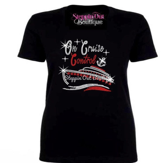 On Cruise Control Rhinestone Bling Shirt