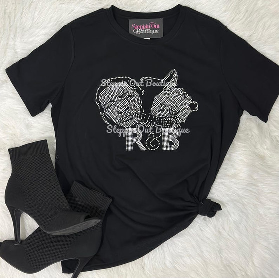 Usher Chris Inspired R and B Tour Rhinestone Bling Shirt 
