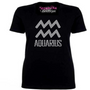 Aquarius Zodiac Birthday Rhinestone Bling Shirt