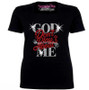 God Don't Play About Me Rhinestone Bling Shirt
