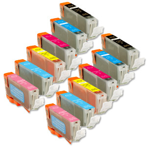 12-Pack Compatible Ink for Canon BCi-6 inlcudes PCPM
