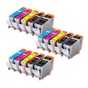 15-Pack Compatible Ink for Canon BCI-3e BCi-6