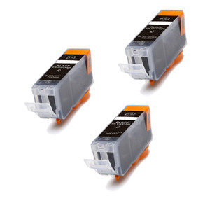 3 Pack BLACK Compatible Ink for Canon BCI-3eBK