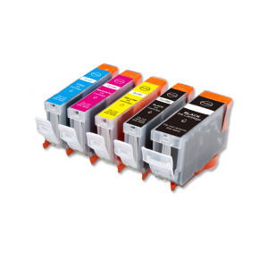 5-Pack Compatible Ink for Canon BCI-3e BCi-6