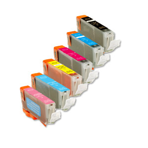 6-Pack Compatible Ink for Canon BCi-6 includes PCPM