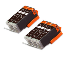 5-Pack BLACK Compatible Ink w/ Chip for Canon PGI-250XL