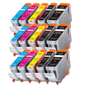15-Pack Canon CLI-8/PGI-5 Compatible Ink w/ chip