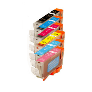 6-Pack Canon CLI-8 Compatible Ink w/ chip