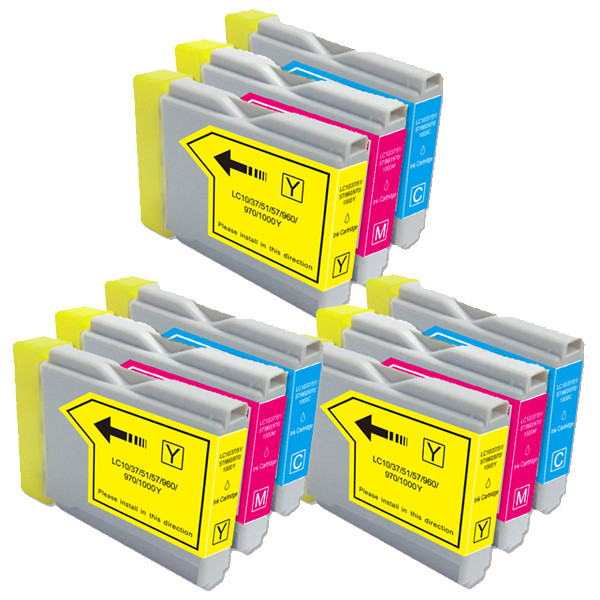 9-Pack COLOR Compatible Ink for Brother LC51
