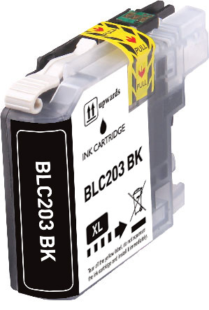 1-Pack BLACK Compatible Ink for Brother LC203 XL