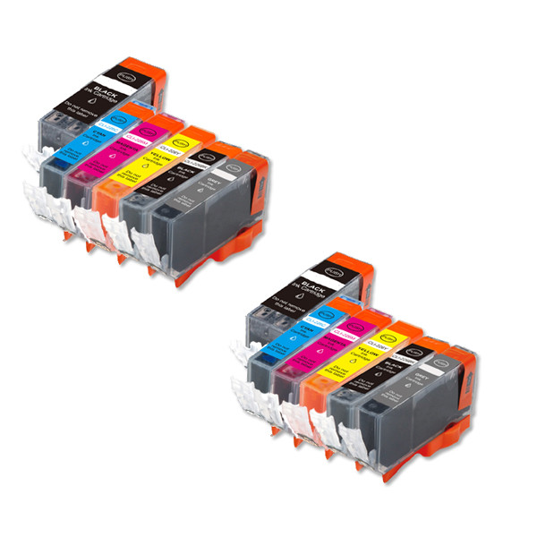 12-Pack Compatible Ink w/ Grey for Canon PGI-220/CLI-221