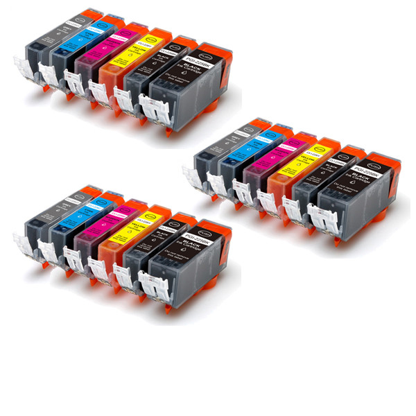 18-Pack Compatible Ink w/ GREY for Canon PGI-225/CLI-226