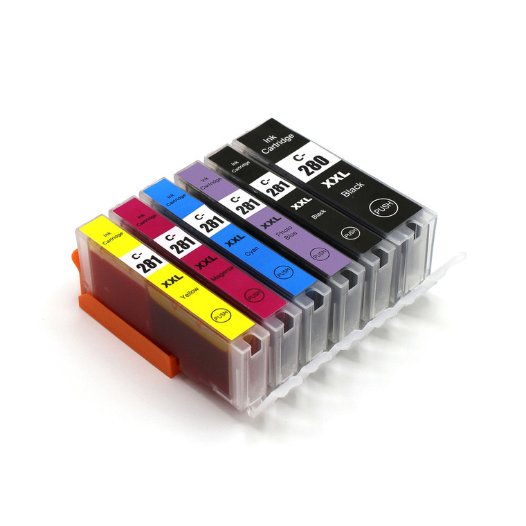 6 Pack Ink Cartridges Compatible for PGI-280XXL / CLI-281XXL