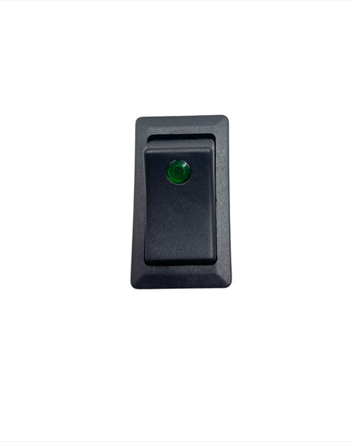 Rocker Switch -ON/OFF -Green Lens Min Quantity Purchase 1 pcs.