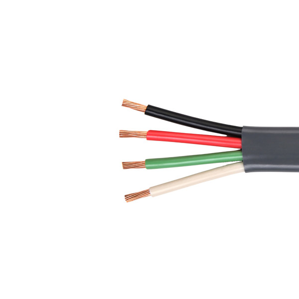 Jacketed Wire -Grey Jacket -4 Wires Of 12 AWG. -500 ft. Roll Min Quantity Purchase 1 pcs