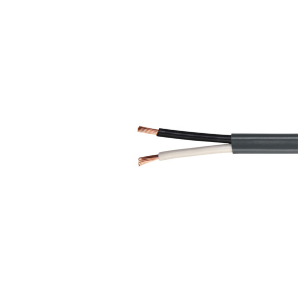 Jacketed Wire -Grey Jacket -2 Wires Of 14 AWG. -500 ft. Roll Min Quantity Purchase 1 pcs