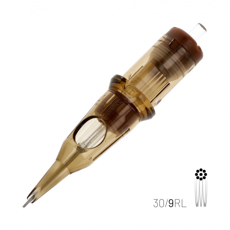 KWADRON Cartridge — Round Liner #10 (0.30mm) Long Taper (20pcs/box)