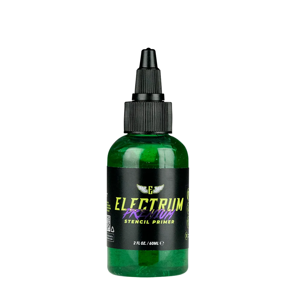 Electrum Premium Tattoo Stencil Primer 2oz (Green Gel)