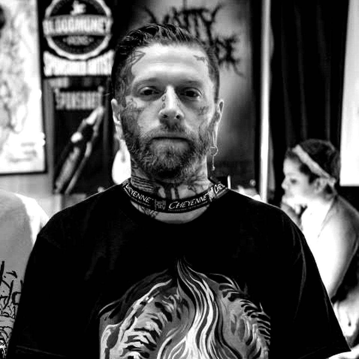 Matt Stolzenburg tattoo artist at convention