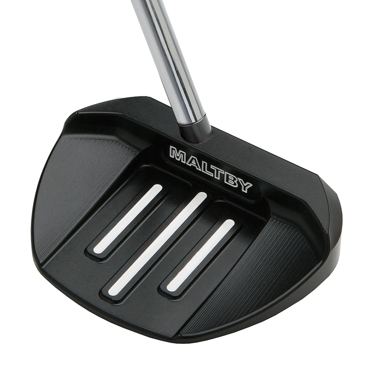 Maltby Pure-Track PTM-5+ Tour Milled Center Shafted Black Chrome Putter ...