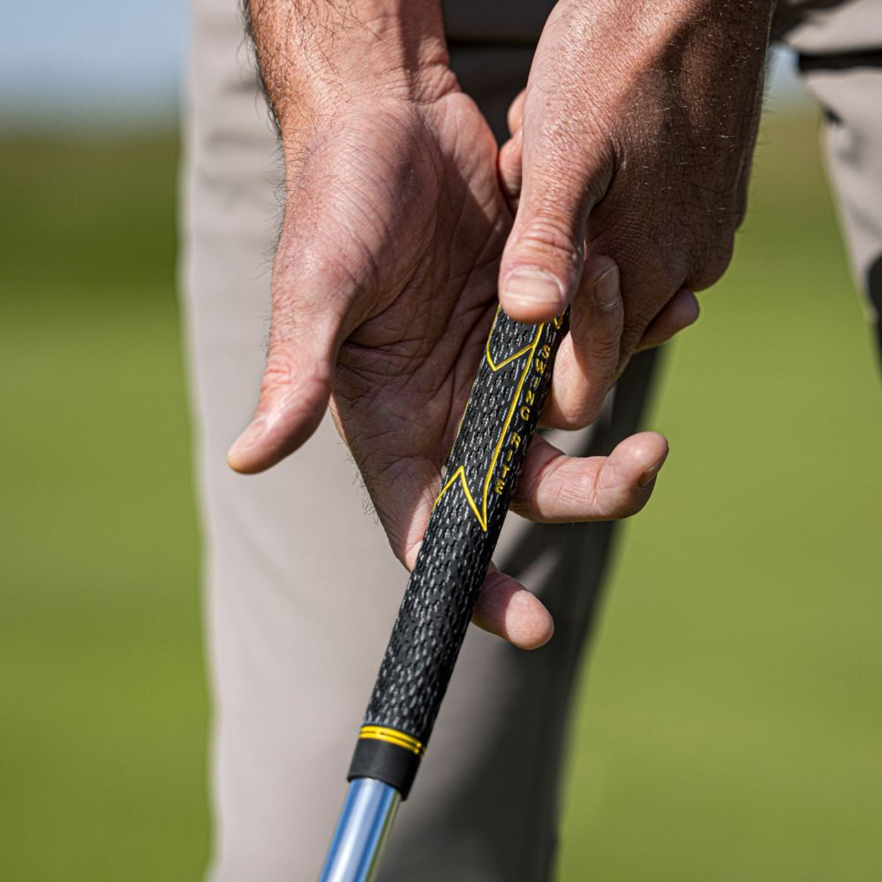 Gp V-55 Cord Std Size .580 Rnd Grip Blk/Yellow-GP0157 - GolfWorks