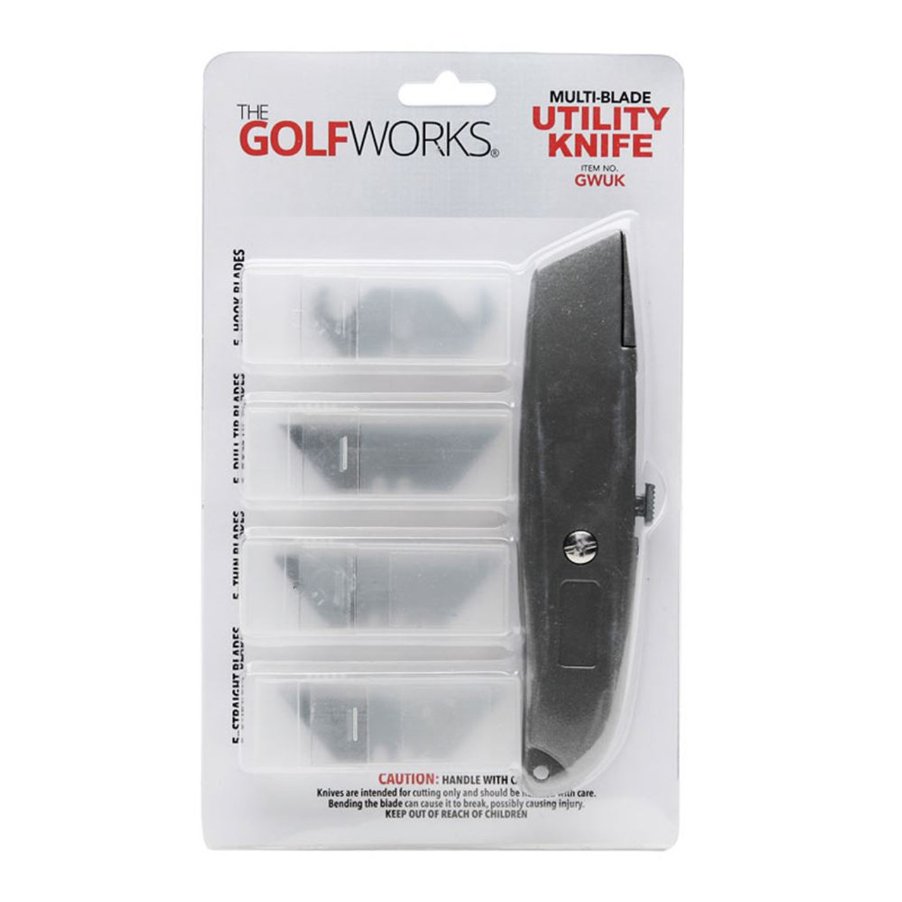 Utility Knife w/Hook Blades-GWUK - GolfWorks Canada