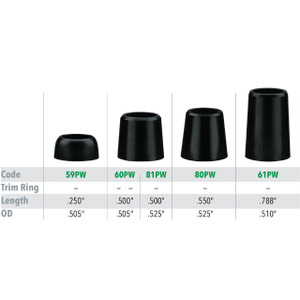 .335" Wood Ferrules - Black .335" Wood Ferrules - Black