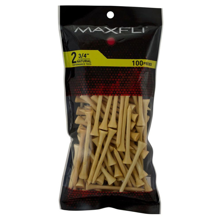 Maxfli 2.75'' Natural Golf Tees 100-Pack-MX173