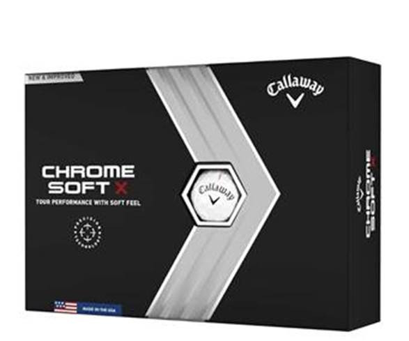 Callway Chrome Soft X Triple Track Golf Balls - White