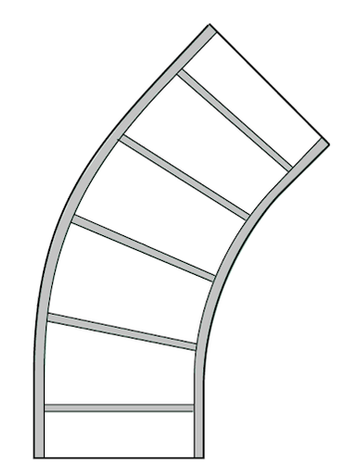 46A Series  Aluminum Horizontal Bend Fitting