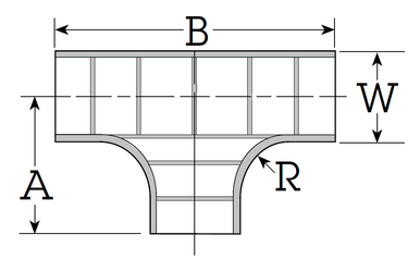 35A Series  Aluminum Tee Fitting