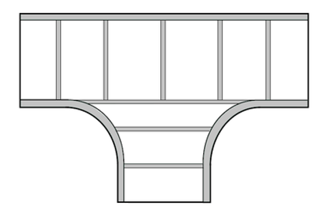 665A Series  Aluminum Tee Fitting