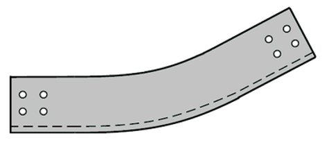 34A Series  Aluminum Inside Vertical Bend Fitting
