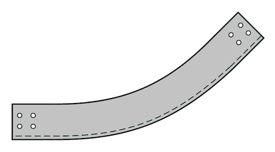 57A Series  Aluminum Inside Vertical Bend Fitting