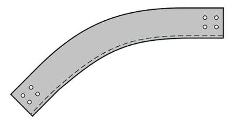 57A Series  Aluminum Outside Vertical Bend Fitting