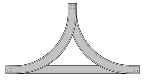 34A Series Aluminum Vertical Tee Up Fitting