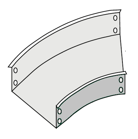 66A Series Aluminum Horizontal Bend Fitting