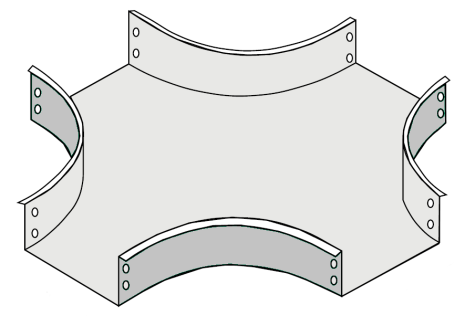 6A Series Aluminum Cross Fitting